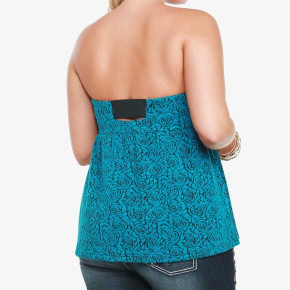 Torrid Size 3 Sleeveless Babydoll Top Teal Blue - Picture 3 of 16